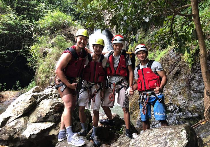 Canyoning tour at Datanla Falls in Da Lat Vietnam